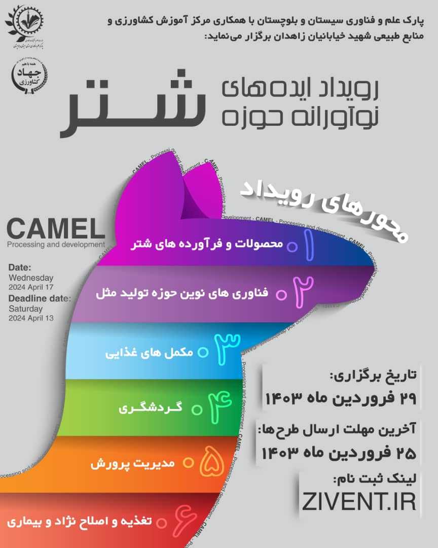 رویداد ایده های نوآورانه حوزه شتر